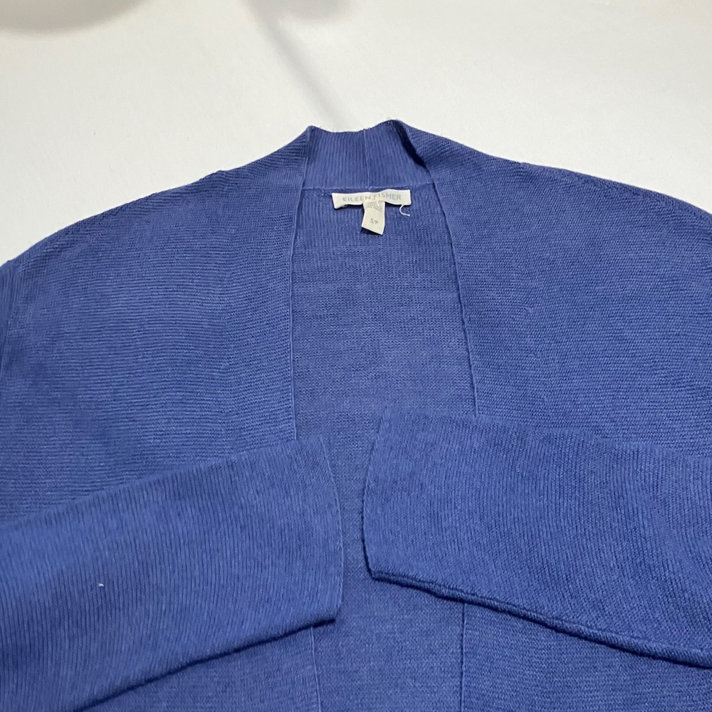 Eileen Fisher Indigo Knit Cardigan